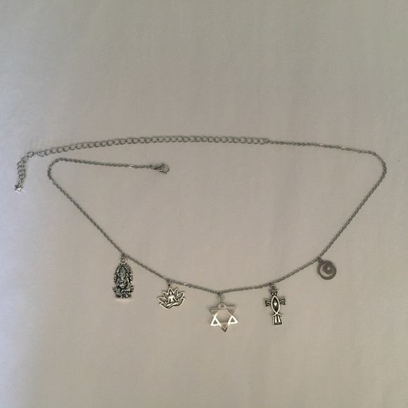 World Religions Handmade Necklace Hinduism Buddhism Judaism Christianity Islam - Picture 13 of 16